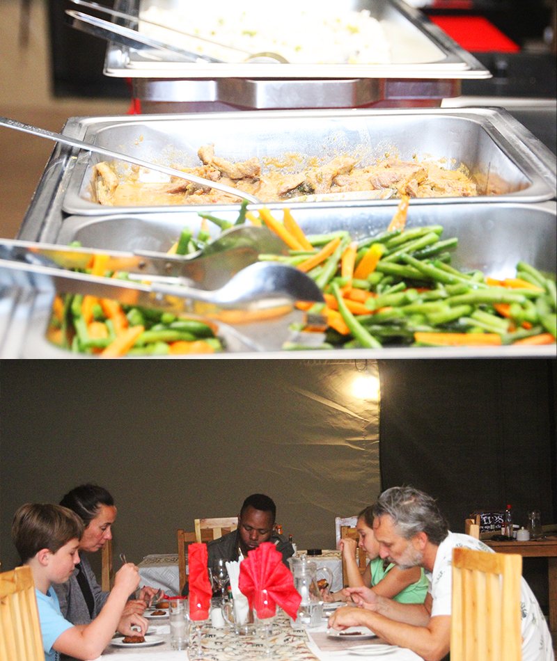 Food time at Robin Safari Camp