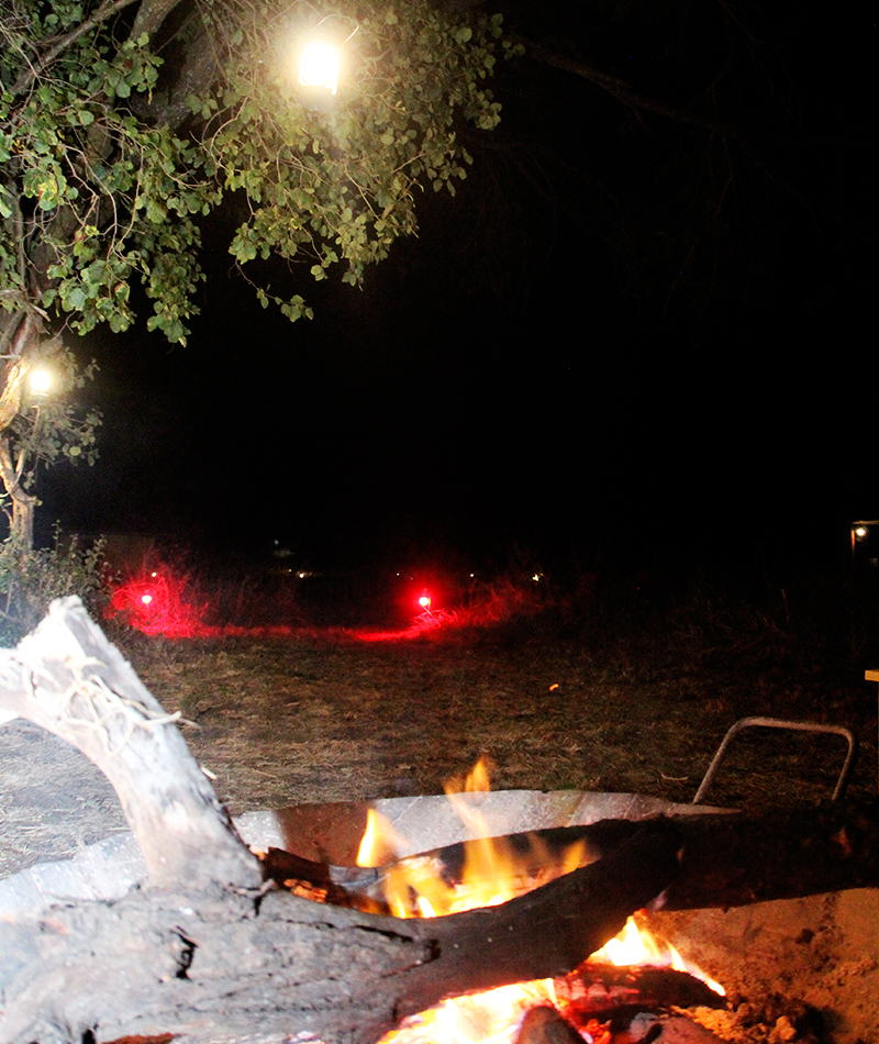 Fire place at Robin Safari Camp